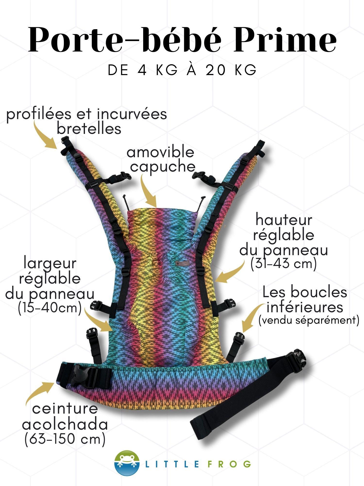 Porte-bebe physiologique Prime