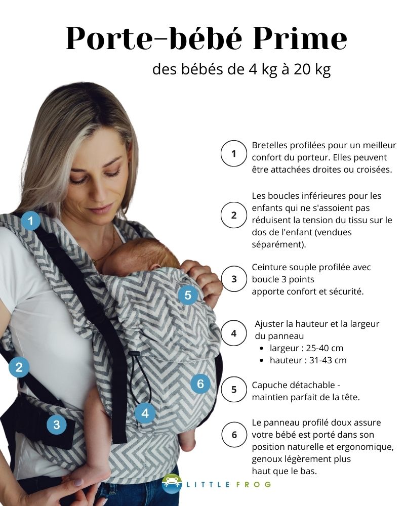 Porta-bebe ergonomique Prime