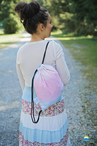 Drawstring Bag for wrap/sling - Elafonisi Cube 