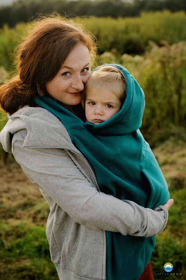 Cover per fascia e marsupio (in pile) - Teal