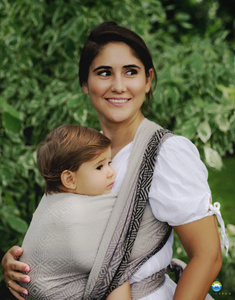 Baby Sling Tencel Smokey Cube size 6