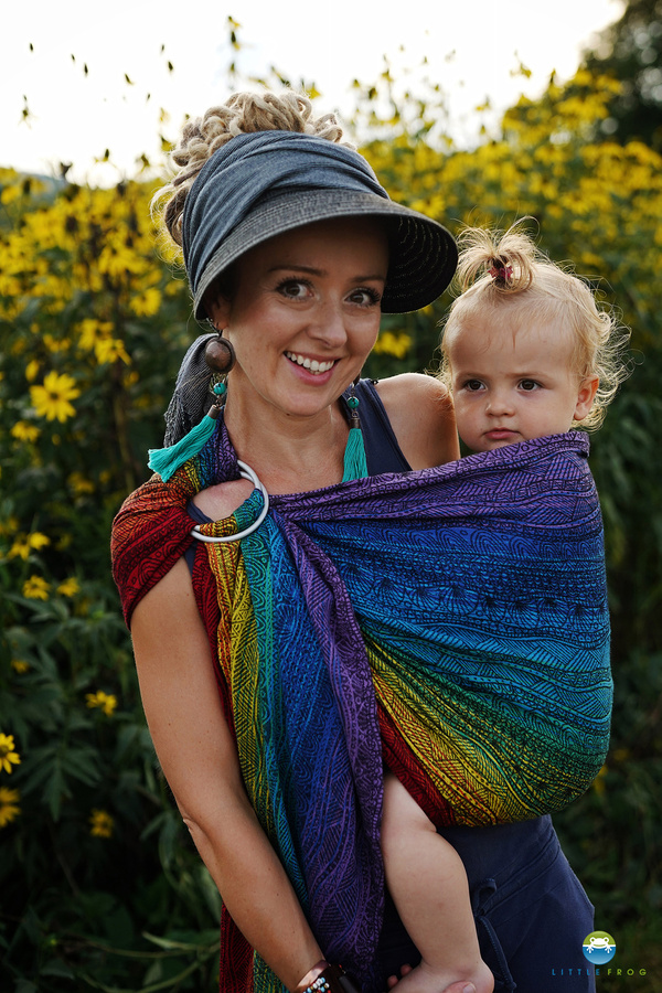 Ring sling Rainbow Harmony - size M (2m) /2nd grade