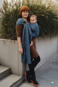 Ring sling Cloudy Cube - size S (1,7m)