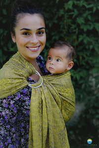 Ring sling Golden Boho - size S (1,7m m)