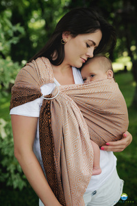 Ring Sling Tragetuch Tencel Foxy Cube - Größe M (2m)