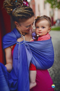 Little Frog ring sling- Ametrine - size M (2,1 m)