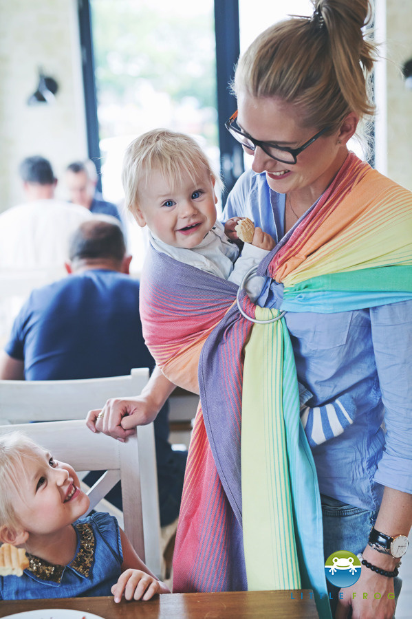 Ring Sling Tragetuch Merino Ammolite - Größe M (2m)