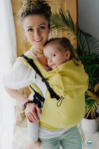 Preschooler Carrier - Linen Amalfi Lemons