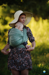 Baby Sling Green Linen Harmony size 5