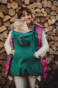 Babywearing Cover (softshell) - Teal 