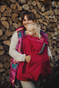 Cobertor para portabebé (softshell) - Magenta