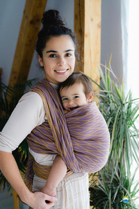 Baby Sling Purple Flames size 5