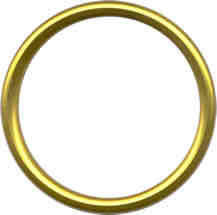 Alluminium sling rings L - GOLD