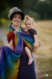 Ring sling Rainbow Harmony - size M (2m) /2nd grade