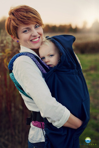 Babywearing Cover (softshell) - Navy 