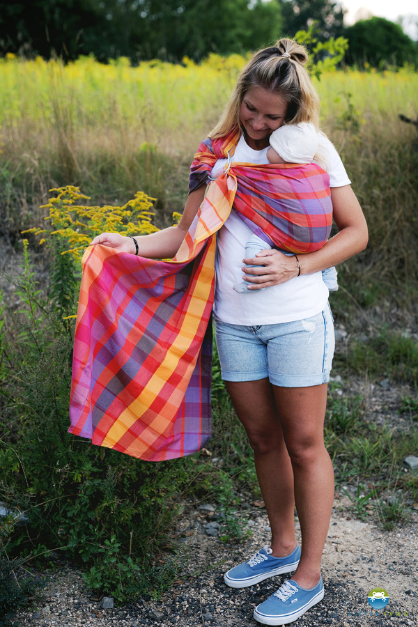 Ring sling Rhodonite - size M (2 m) /2nd class