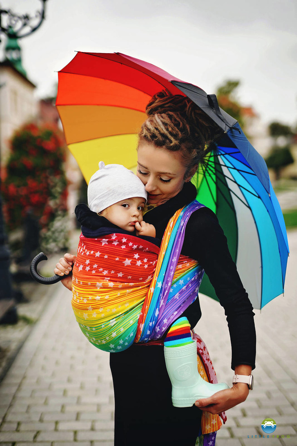 Baby Sling Rainbow Stars size 4