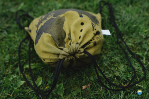 Drawstring Bag for wrap/sling - Gold Wanderlust