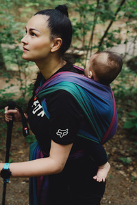 Baby Sling Bamboo Misty Zircon size 4