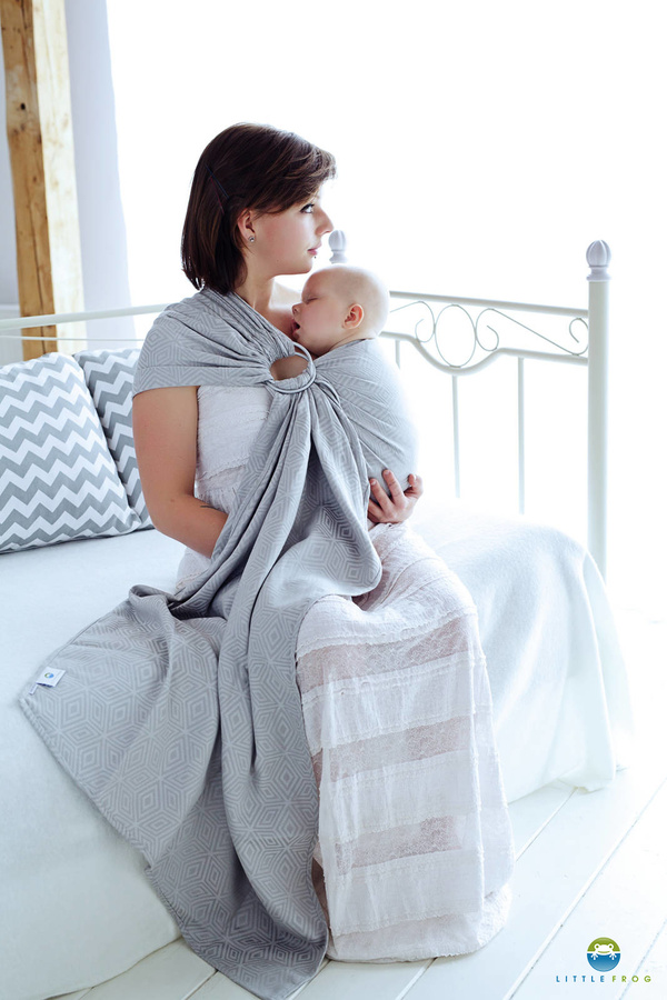 Ring sling Grey Cube - size L (2,3m)