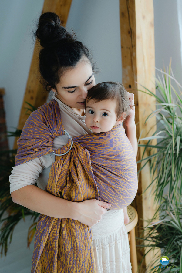 Ring sling Purple Flames - size S (1,7m)