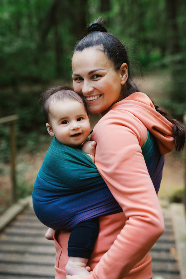 Ring sling Bamboo Misty Zircon - size M (2m) /2nd grade