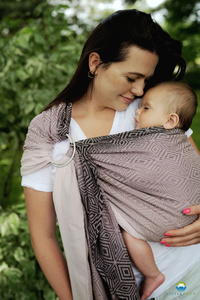 Ring Sling Tencel Charmy Cube - taille S (1,7m) /2e choix