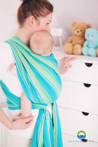 Little Frog Woven wrap - Aventurine -size 6 / 2nd Grade