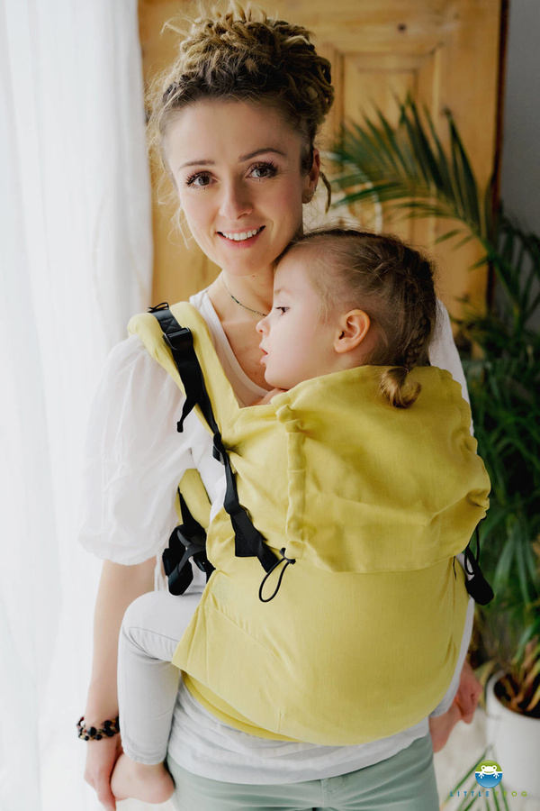 Nosidełko Preschooler - Linen Amalfi Lemons