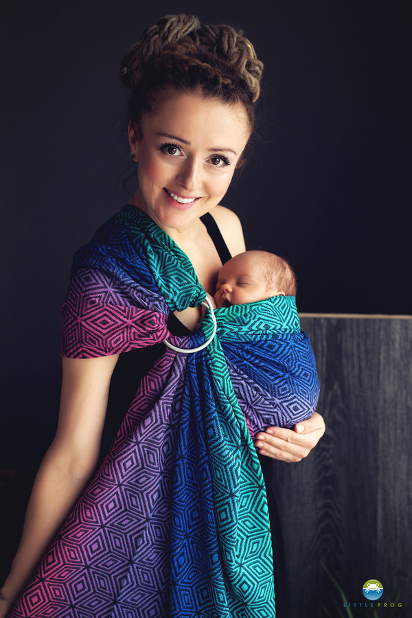 Ring sling Dark Aurora Cube - vel. S (1,7m)