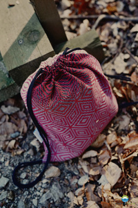 Drawstring Bag for wrap/sling - Ruby Cube