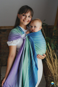 Ring Sling Little Frog - Bamboo Sodalite - size M (2,1 m)