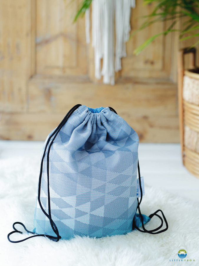 Drawstring Bag for wrap/sling - Navy Illusion