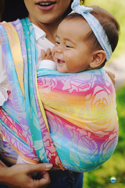 Fular tejdio Linen Flower Bloom - talla 6 / 2ª clase
