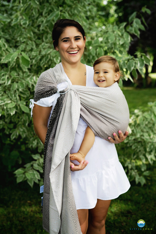 Ring Sling Tencel Smokey Cube - taille S (1,7m)