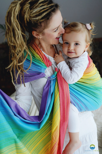 Bandolera de anillas TENCEL™ Daisy Agate - talla S (1,7m) /2ª clase