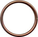 Alluminium sling rings L - BROWN