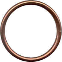 Alluminium sling rings L - BROWN