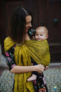 Bandolera de anillas Little Frog - Lemon Wildness - tamaño: M  /2º grado