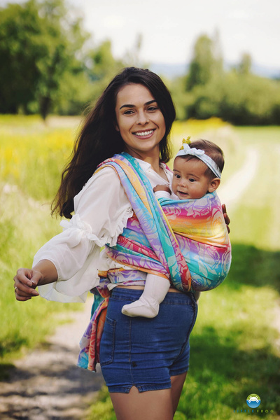Fular tejdio Linen Flower Bloom - talla 6