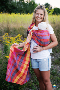 Ring sling Rhodonite - size M (2 m) /2nd grade