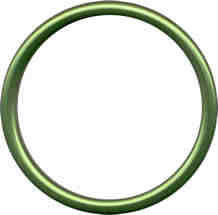 Alluminium sling rings L - GREEN