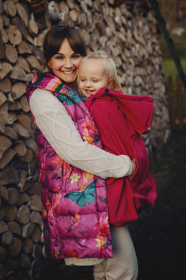 Babywearing Cover (softshell) - Magenta 