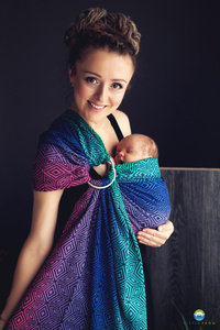 Ring sling Dark Aurora Cube - vel. S (1,7m)