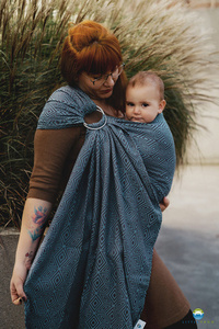 Ring Sling Tragetuch Cloudy Cube - Größe M (2m)