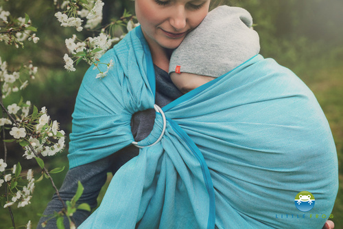 Bandolera de anillas Turquoise Herringbone - talla M (2m) /2ª clase