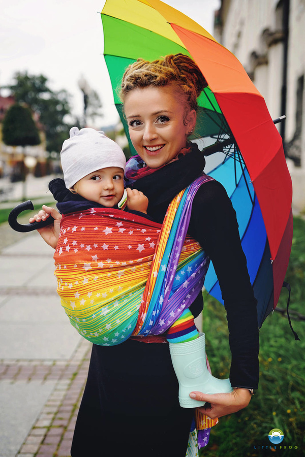 Baby Sling Rainbow Stars size 4