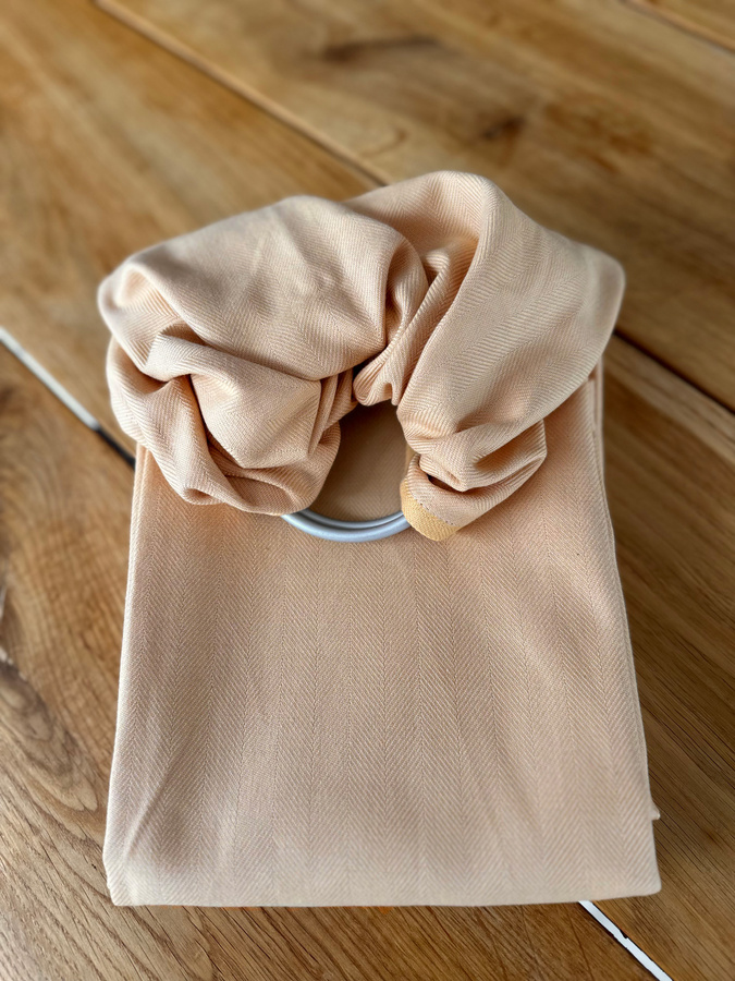 Ring Sling BEIGE HERRINGBONE -size M