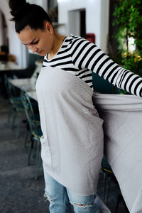 Fular tejido Little Frog - Grey Cube - talla 8