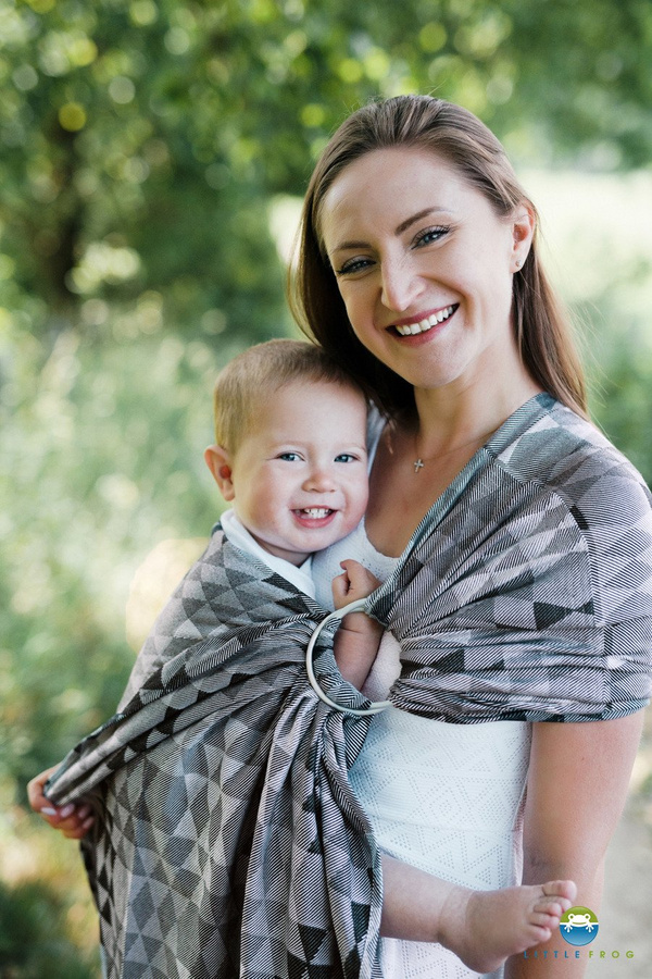 Ring sling Grey Illusion M (2m)/2nd grade